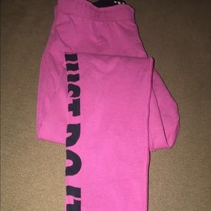 NIKE JUST DO IT - BRIGHT PINK LEGGINGS